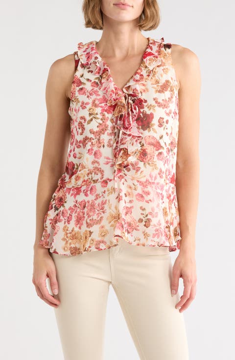 Ruffle Sleeveless Top