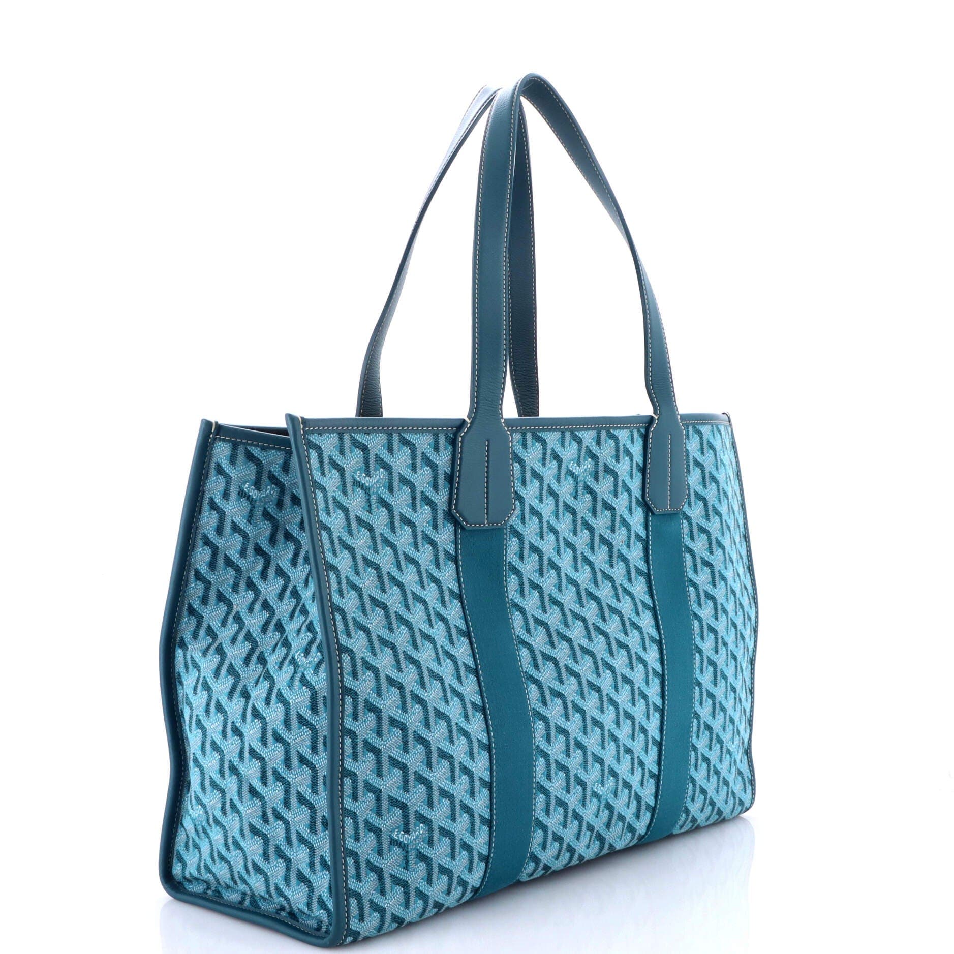 Pre-Owned Goyard Villette Tote Coated Canvas MM, Alternate, color, Blue