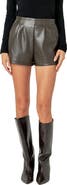 English Factory Faux Leather Shorts