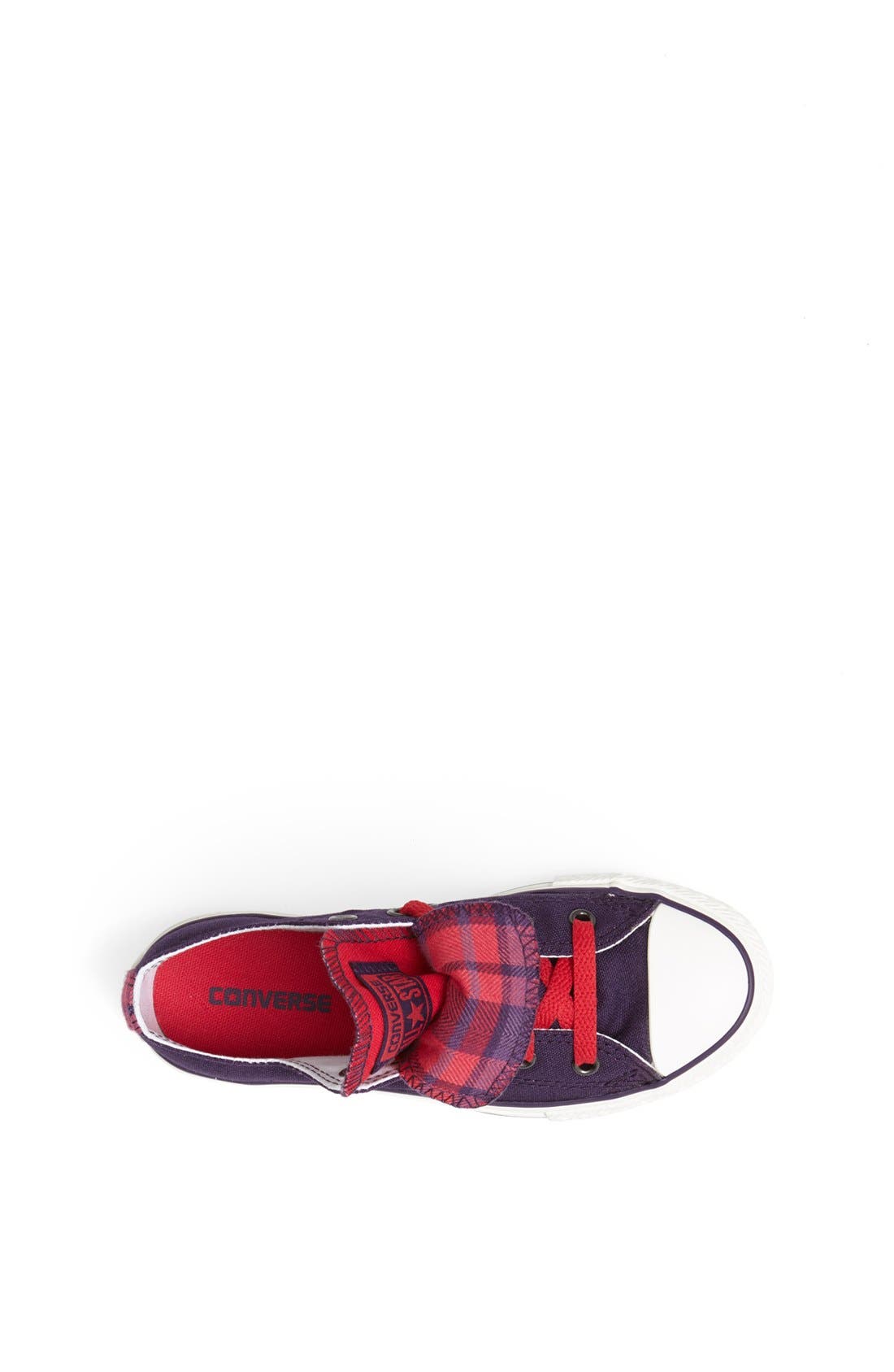 Chuck Taylor® All Star® Double Tongue Sneaker, Alternate, color, GRAPE/ PLAID