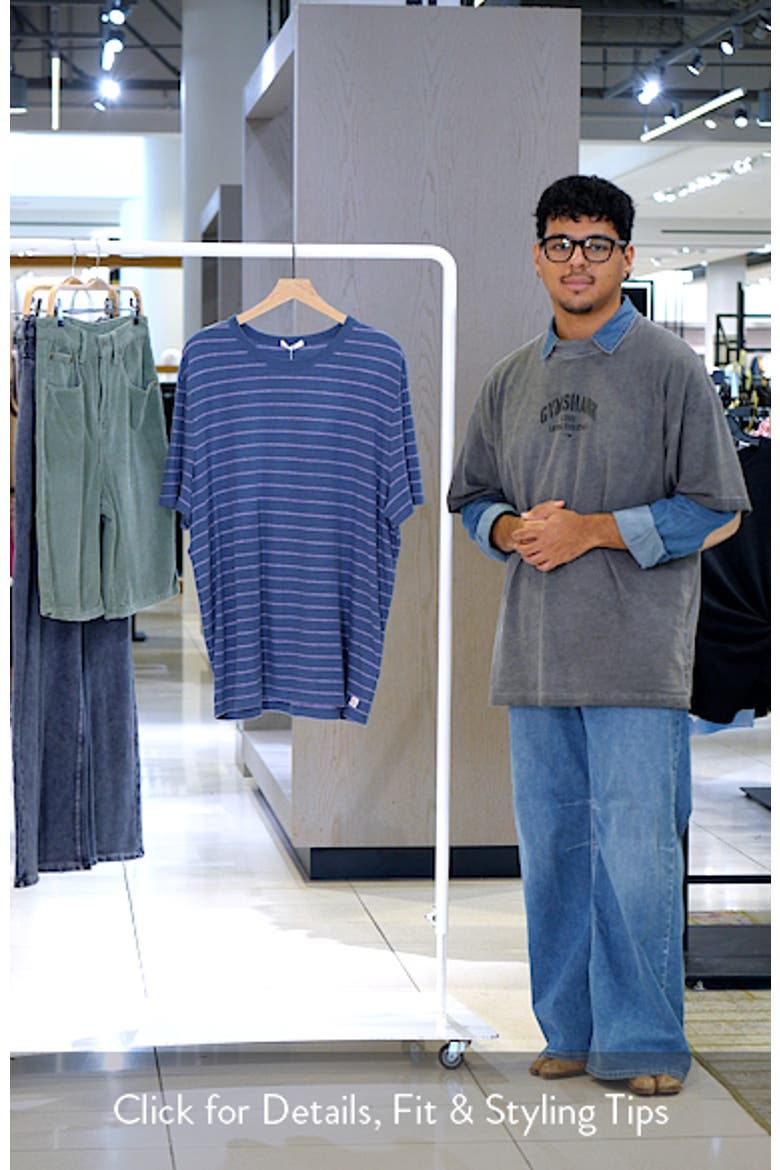 Relaxed Striped Cotton & Hemp T-Shirt video