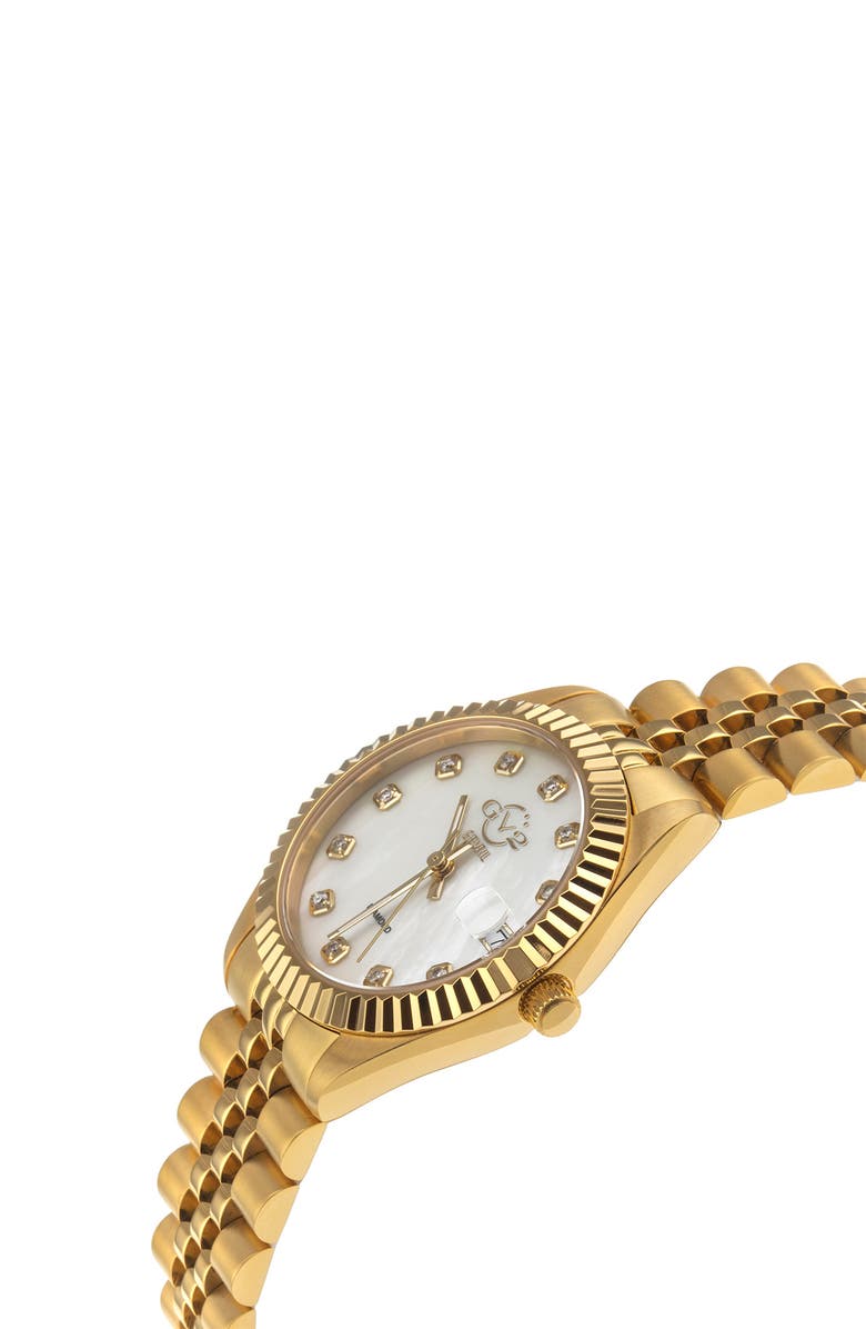 GV2 Women's GV2 Naples Diamond Swiss Watch, 34mm, Alternate, color, Ip Gold