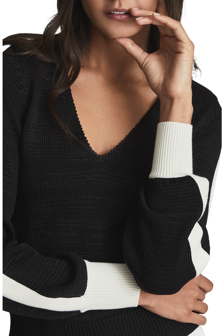 Taylor Cotton Blend Sweater, Alternate, color, BLACK