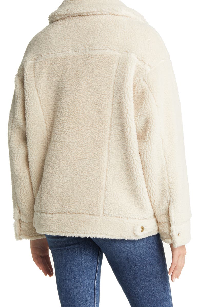 UGG<sup>®</sup> Fleece Trucker Jacket, Alternate, color, Nli