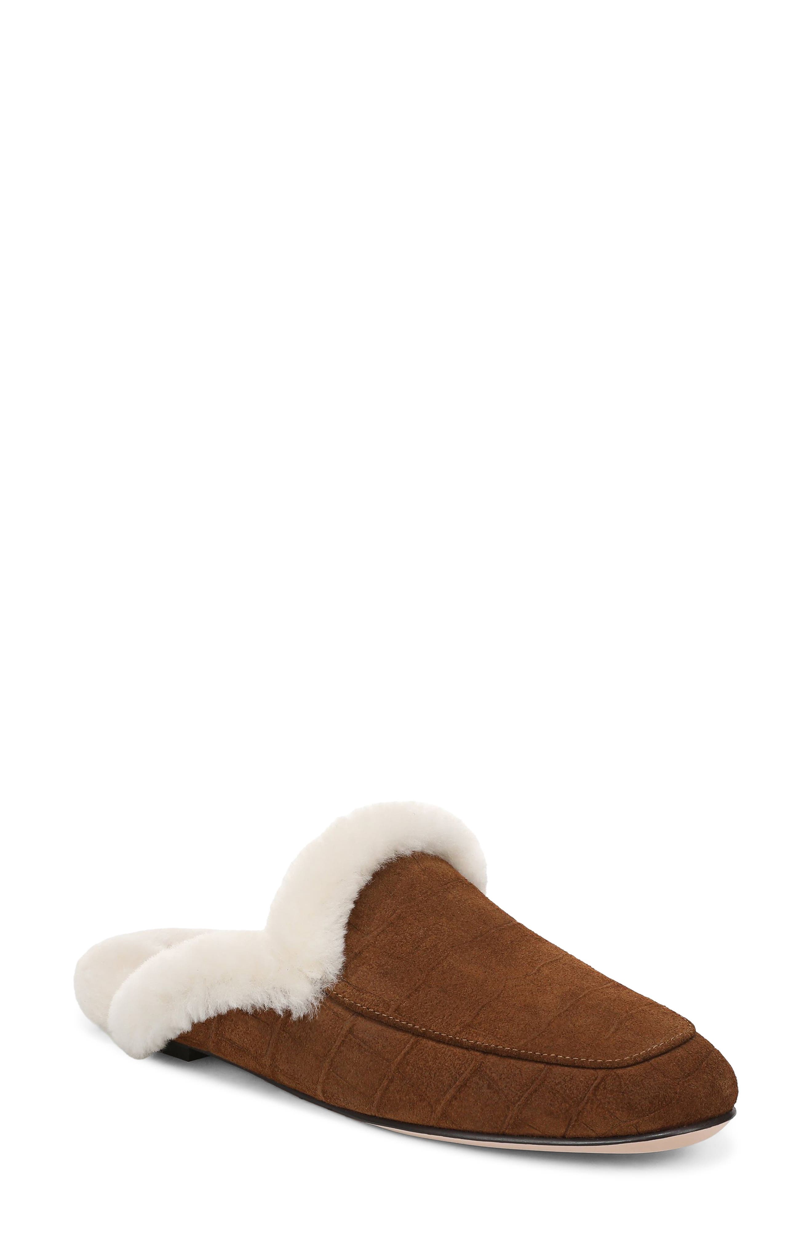 Yvette Wool Mule, Main, color, SADDLE/ CREAM