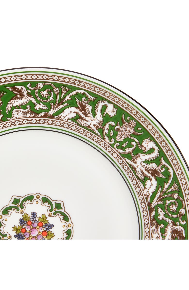 Wedgwood Florentine Bone China Salad Plate, Alternate, color, Verde