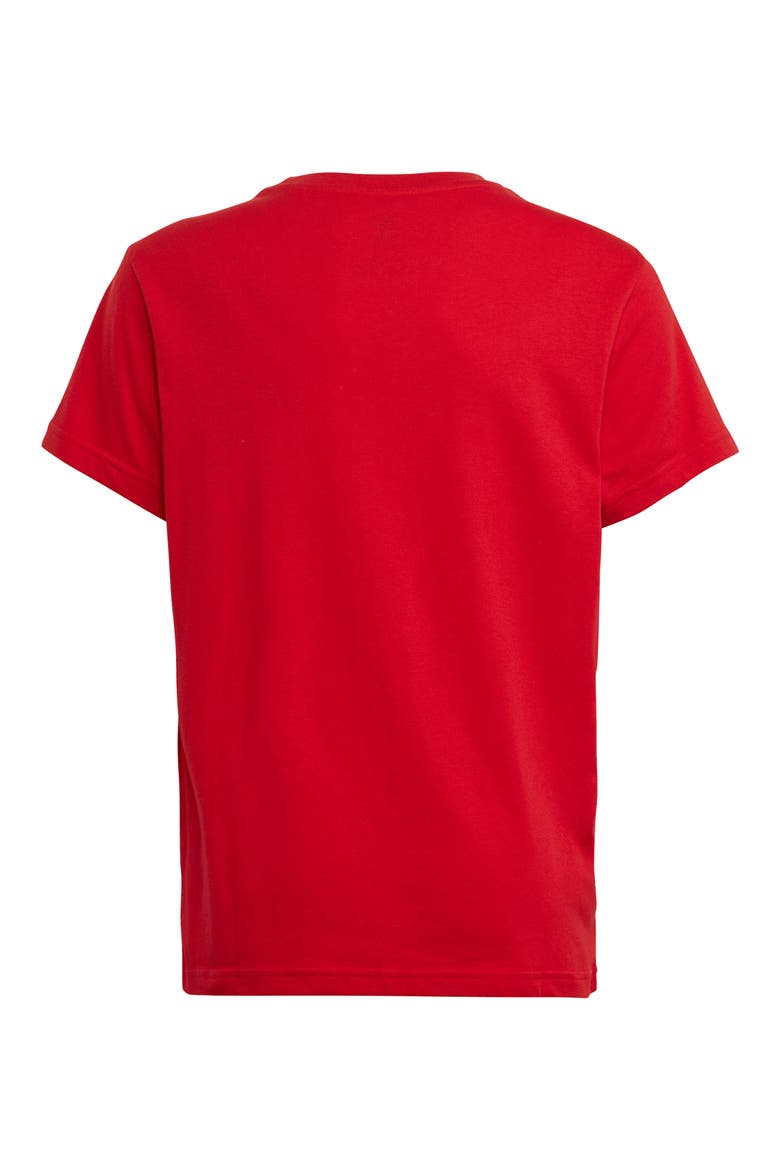 Kids' Lifestyle Trefoil Graphic T-Shirt, Alternate, color, BETTER SCARLET