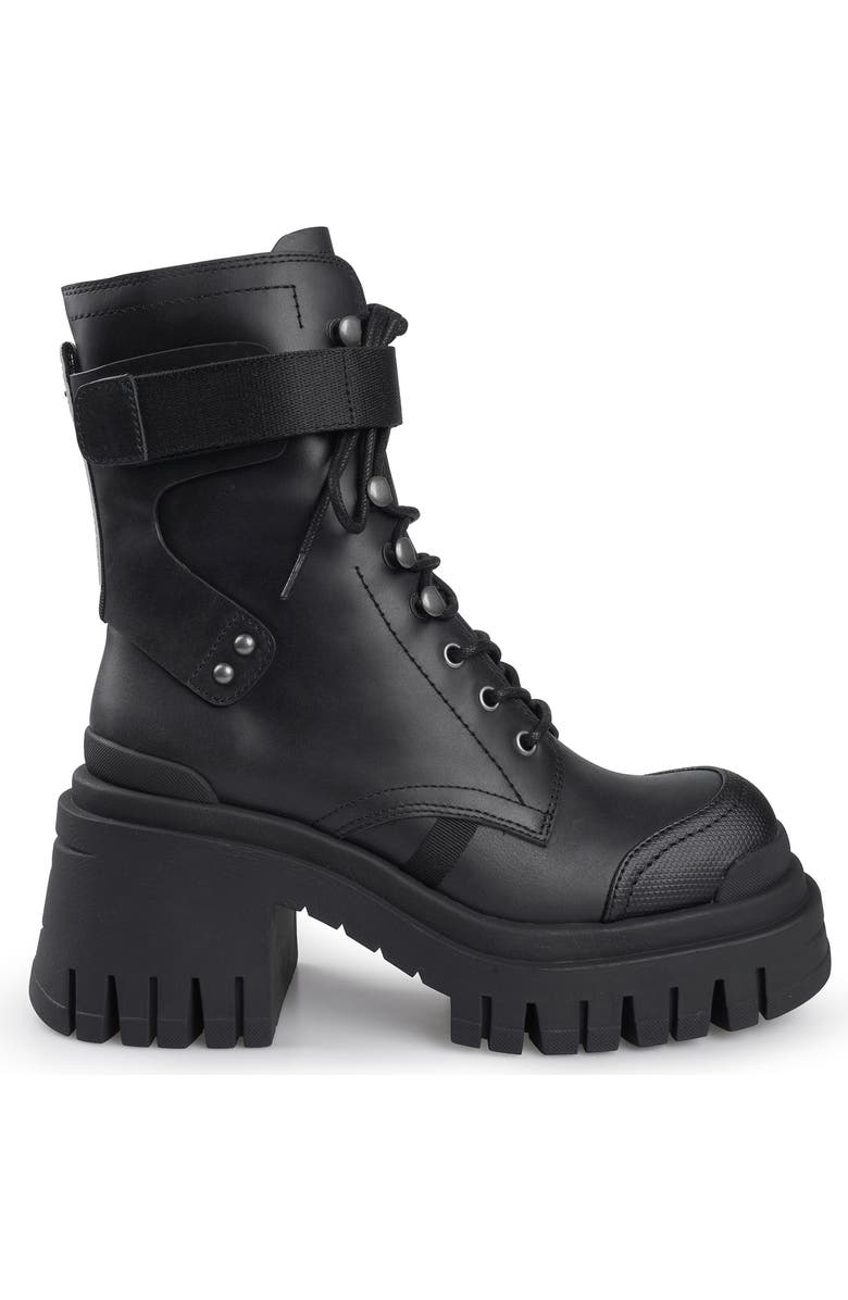 ZIGI Josanna Lug Sole Platform Bootie, Alternate, color, Blk Leathe