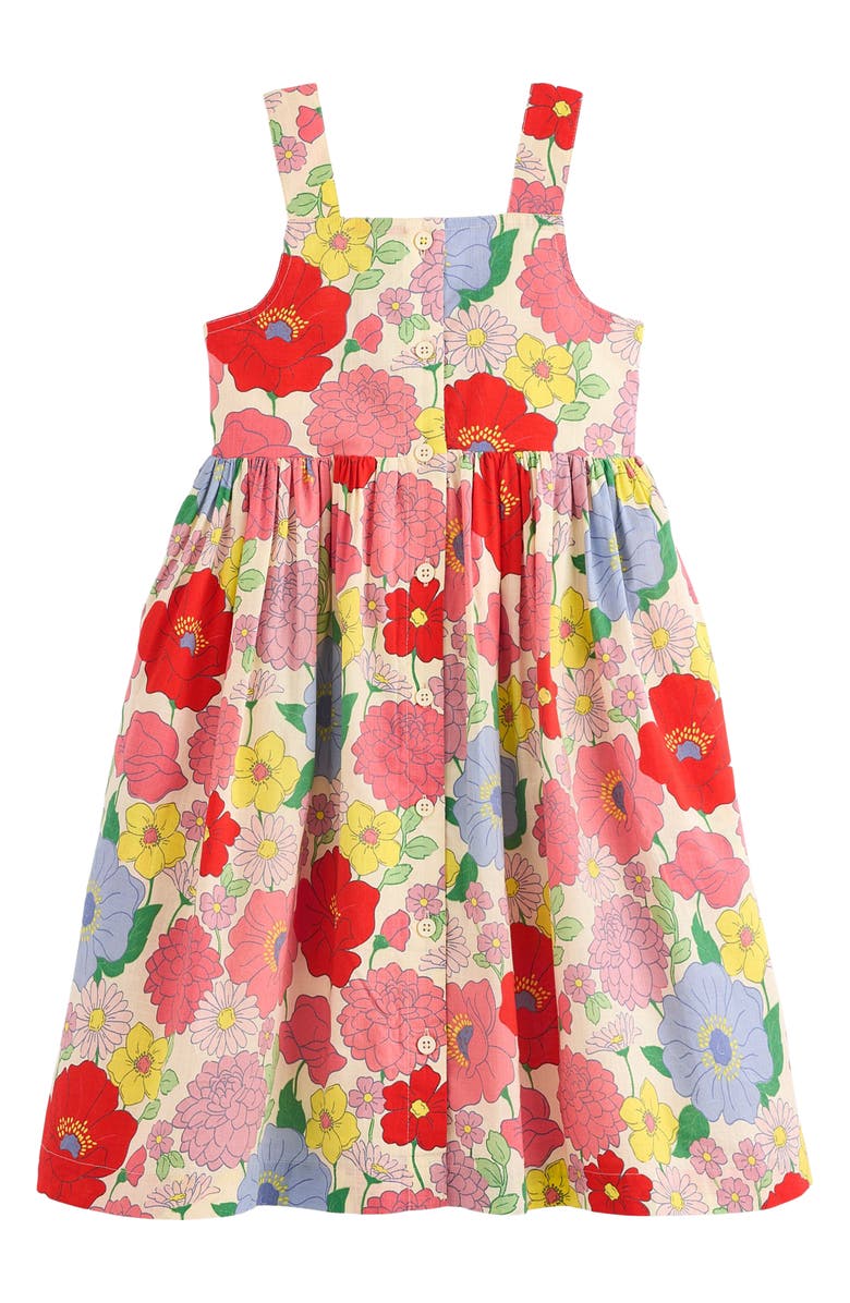 Mini Boden Kids' Remy Floral Button-Up Cotton Sundress, Main, color,
