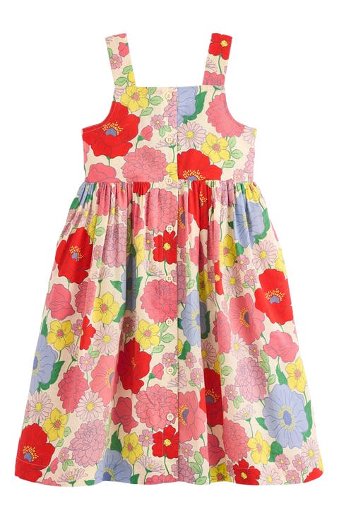 Kids' Remy Floral Button-Up Cotton Sundress (Toddler, Little Kid & Big Kid)
