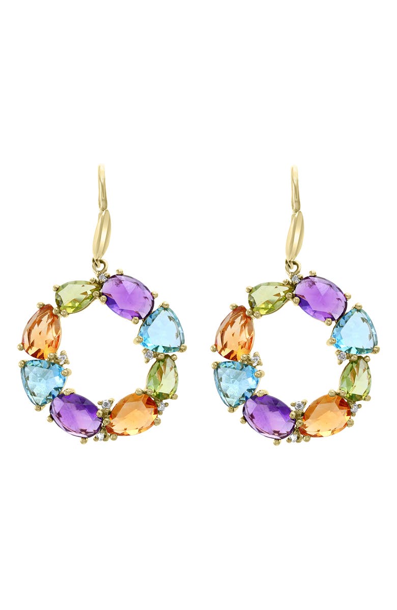 EFFY Multistone & Diamond Drop Earrings - 0.08ct., Alternate, color,