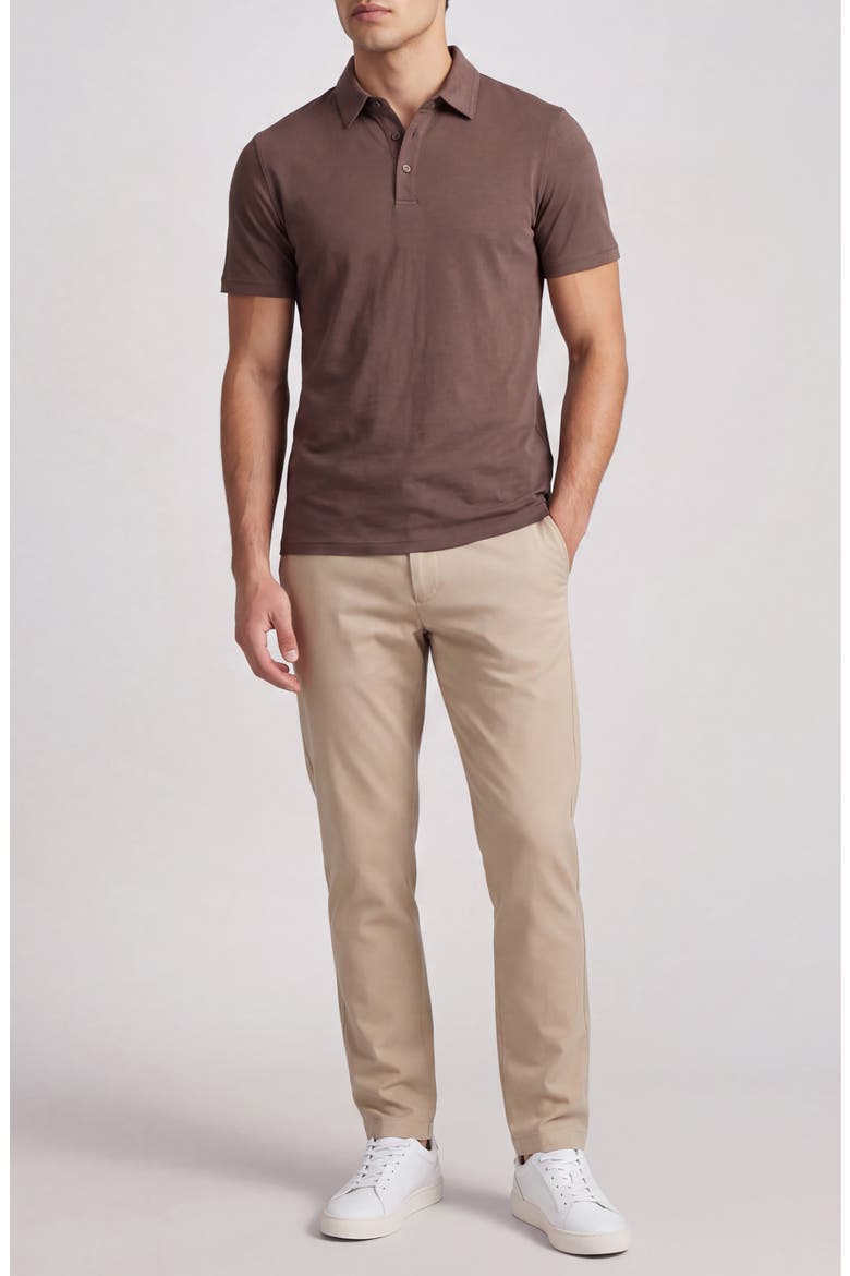 Air Weight Slub Polo, Alternate, color, JAVA