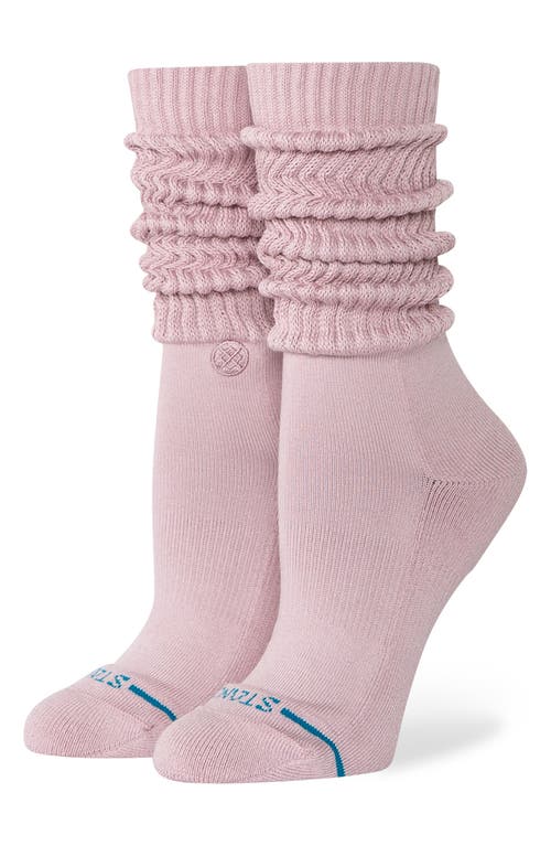 Stance Icon Slouch Crew Socks In Pink