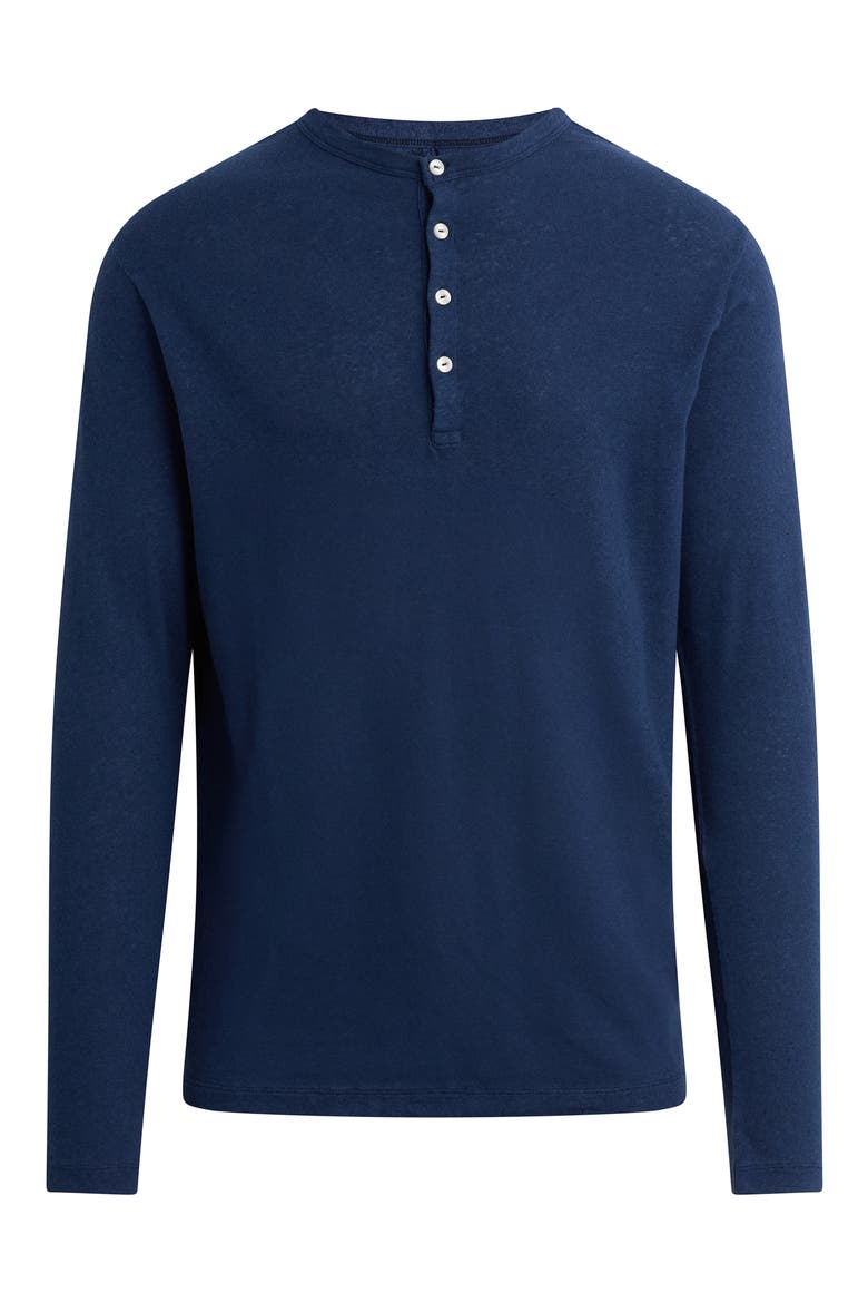 Long Sleeve Henley, Alternate, color, DRESS BLUES