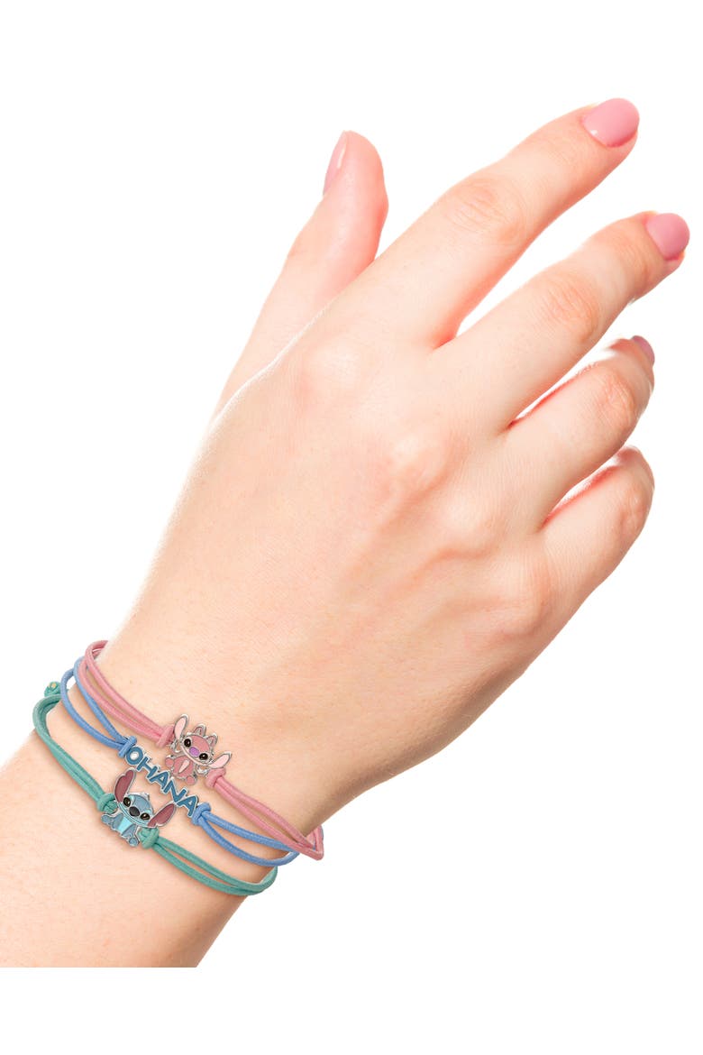Lilo & Stitch Bracelet, 3-Piece Set, Alternate, color, Turquoise, Pink, Blue