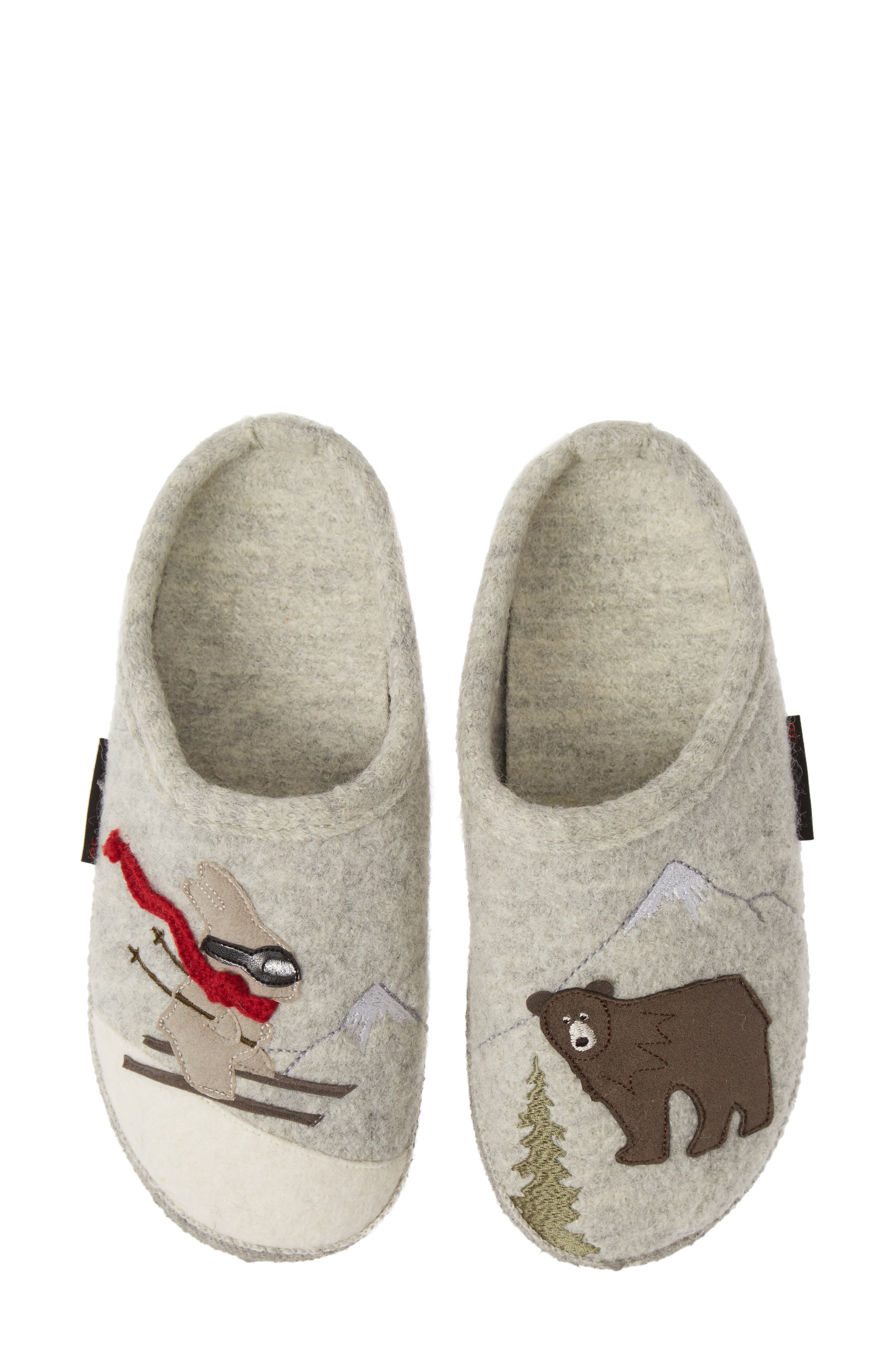 Giesswein Downhill Boiled Wool Slipper, Main, color, 