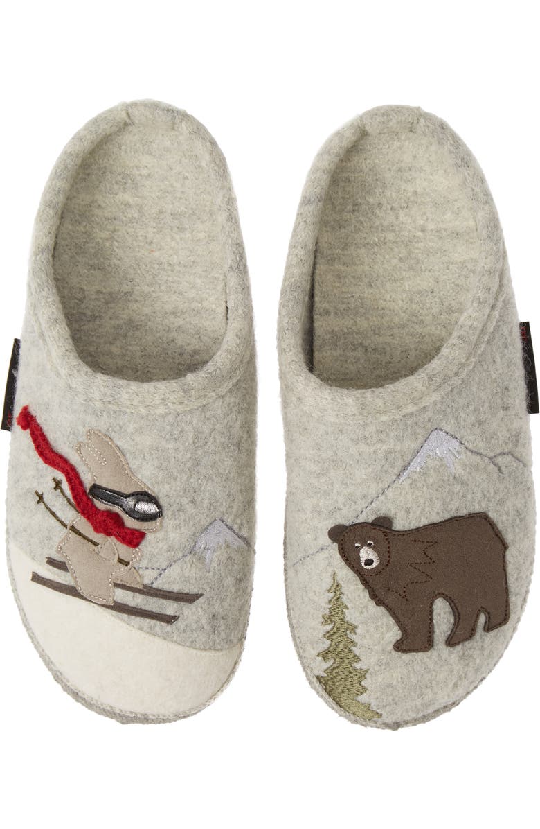 Giesswein Downhill Boiled Wool Slipper, Main, color,