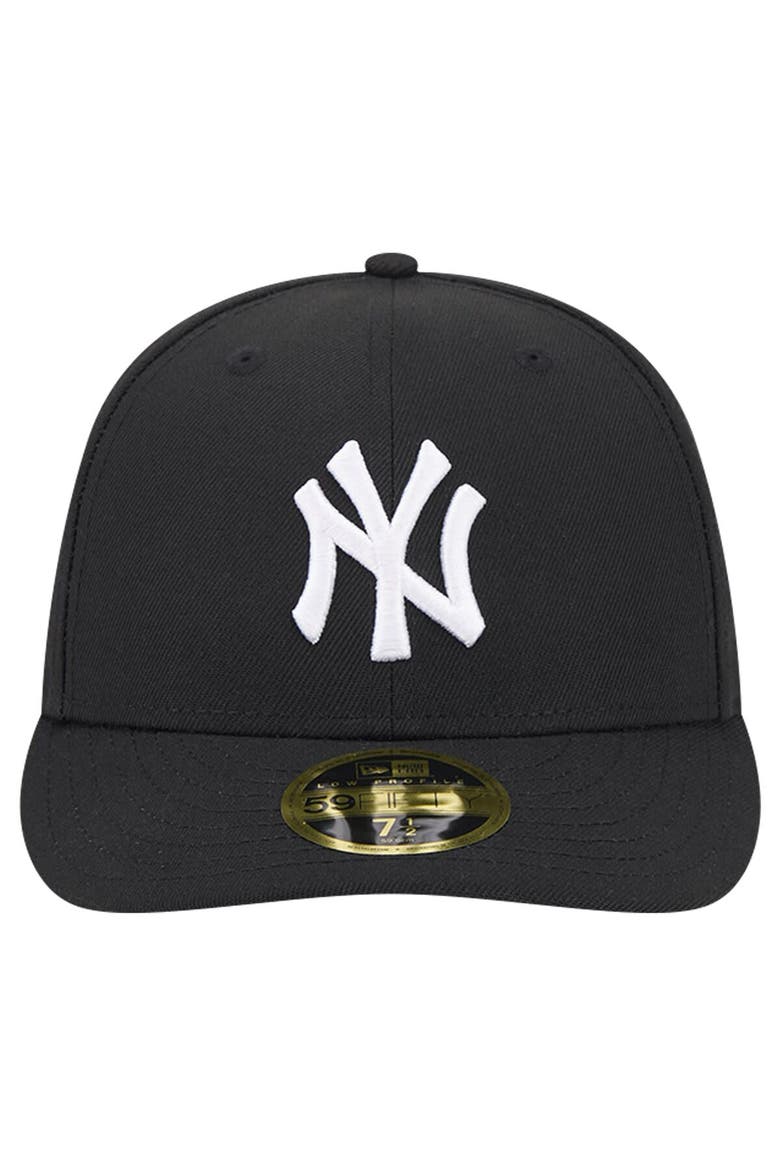 Men's New Era Black New York Yankees Low Profile 59FIFTY Fitted Hat, Alternate, color, Black