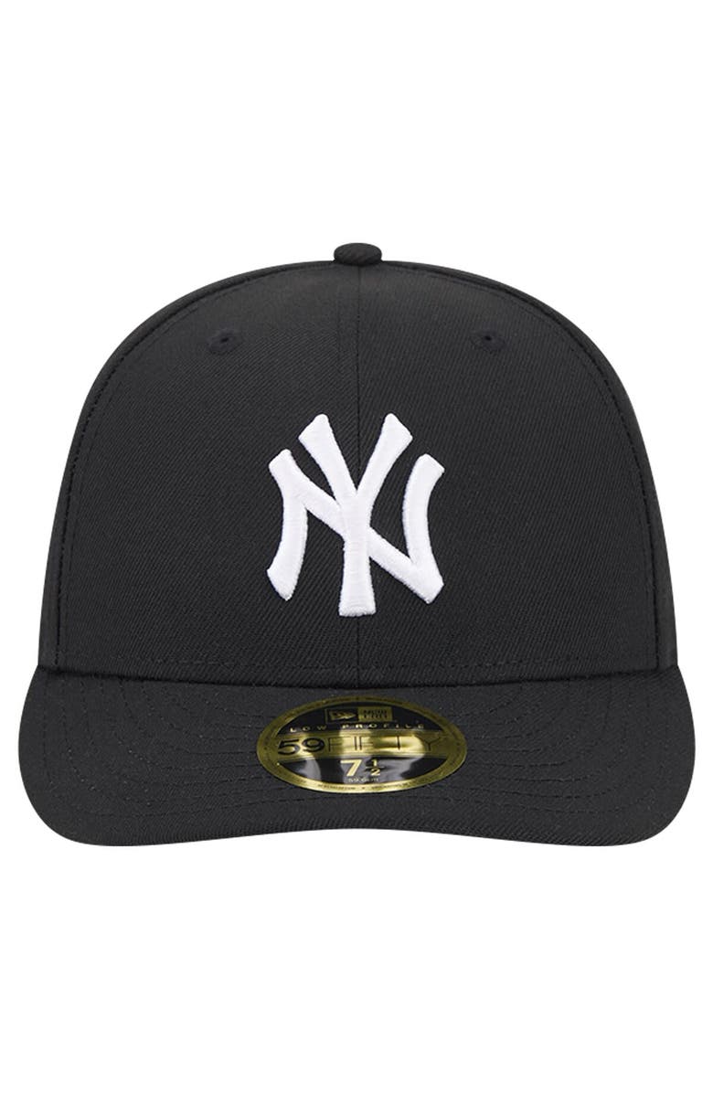 New Era Men's New Era Black New York Yankees Low Profile 59FIFTY Fitted Hat, Alternate, color, 
