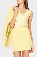 Milly Saige Textured Knit Miniskirt