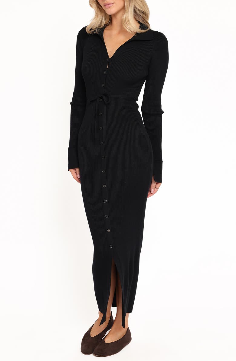 Petal 
Pup Kadi Maxi Sweater Dress, Alternate, color, Black