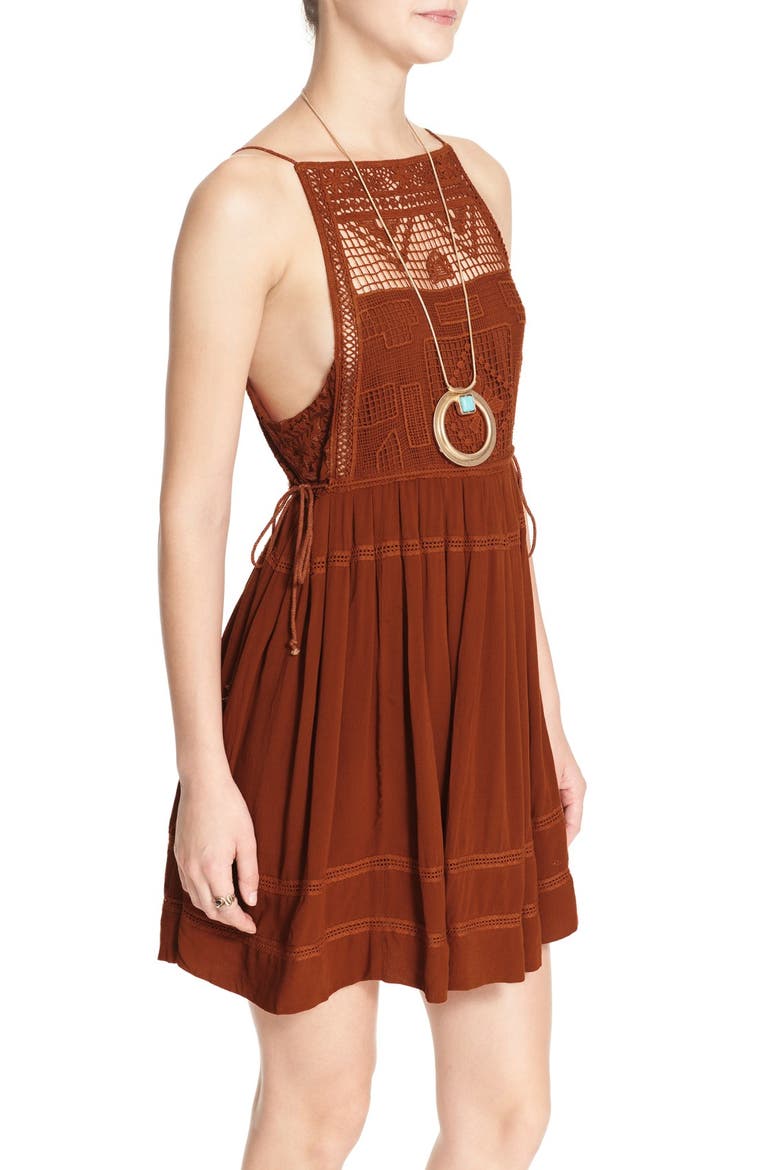 'Emily' Crochet Dress, Alternate, color, COPPER
