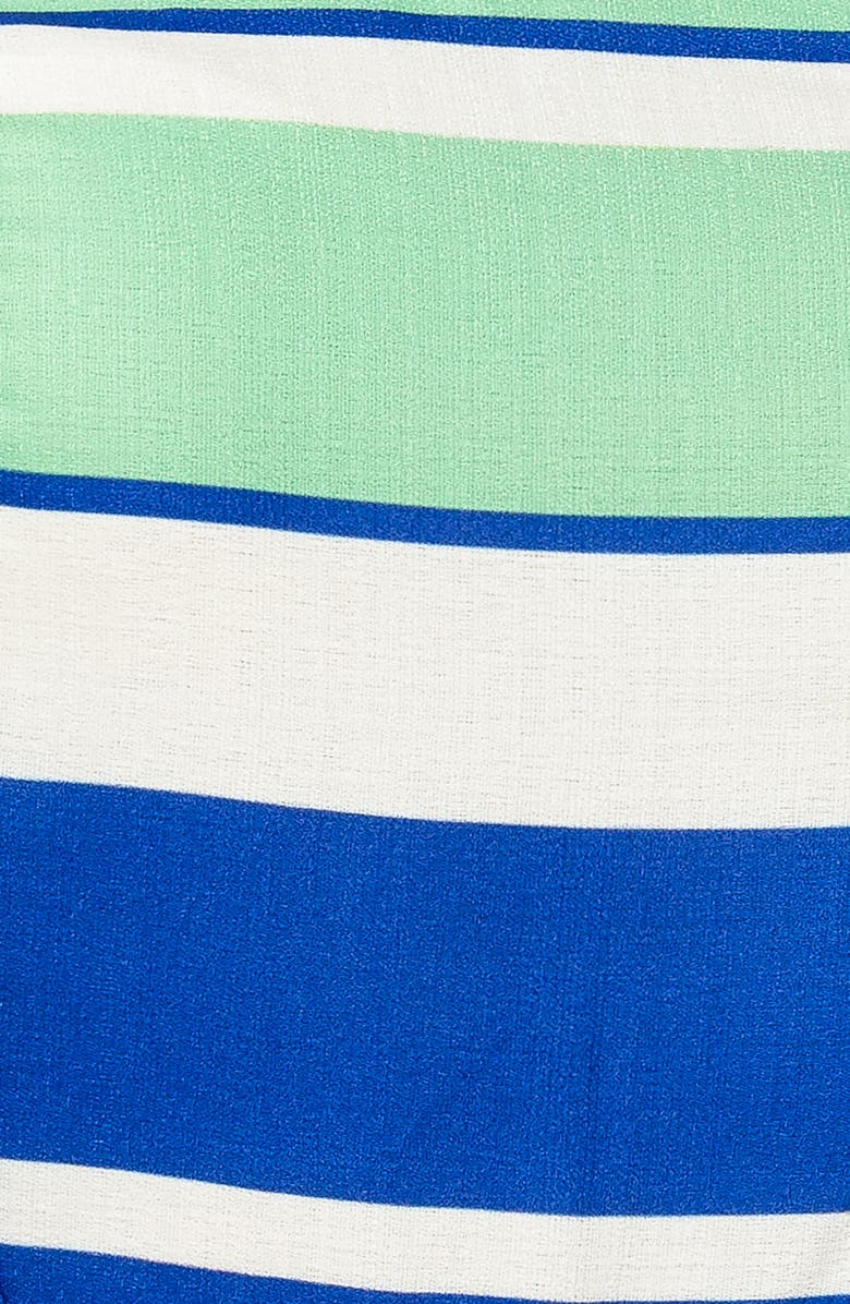 FLYING TOMATO Stripe Strapless Jumpsuit, Alternate, color, Navy/ Green