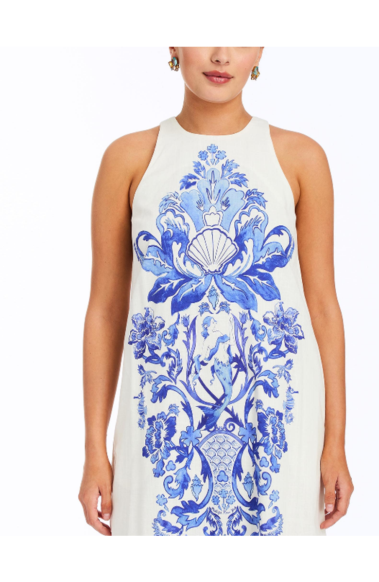 Mestiza New York Farfalle Midi Dress, Alternate, color, Blue