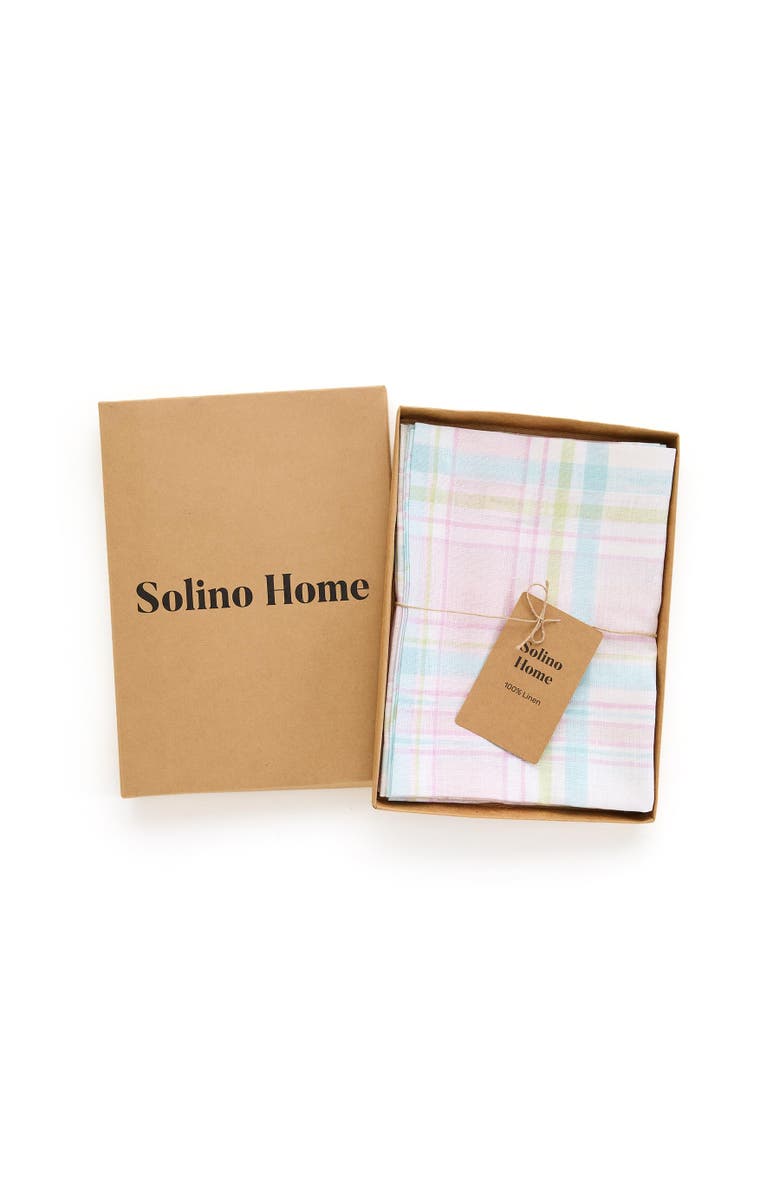 Solino Home Linen Placemats - Palm Beach Plaid, Alternate, color, Palm Beach Plaid