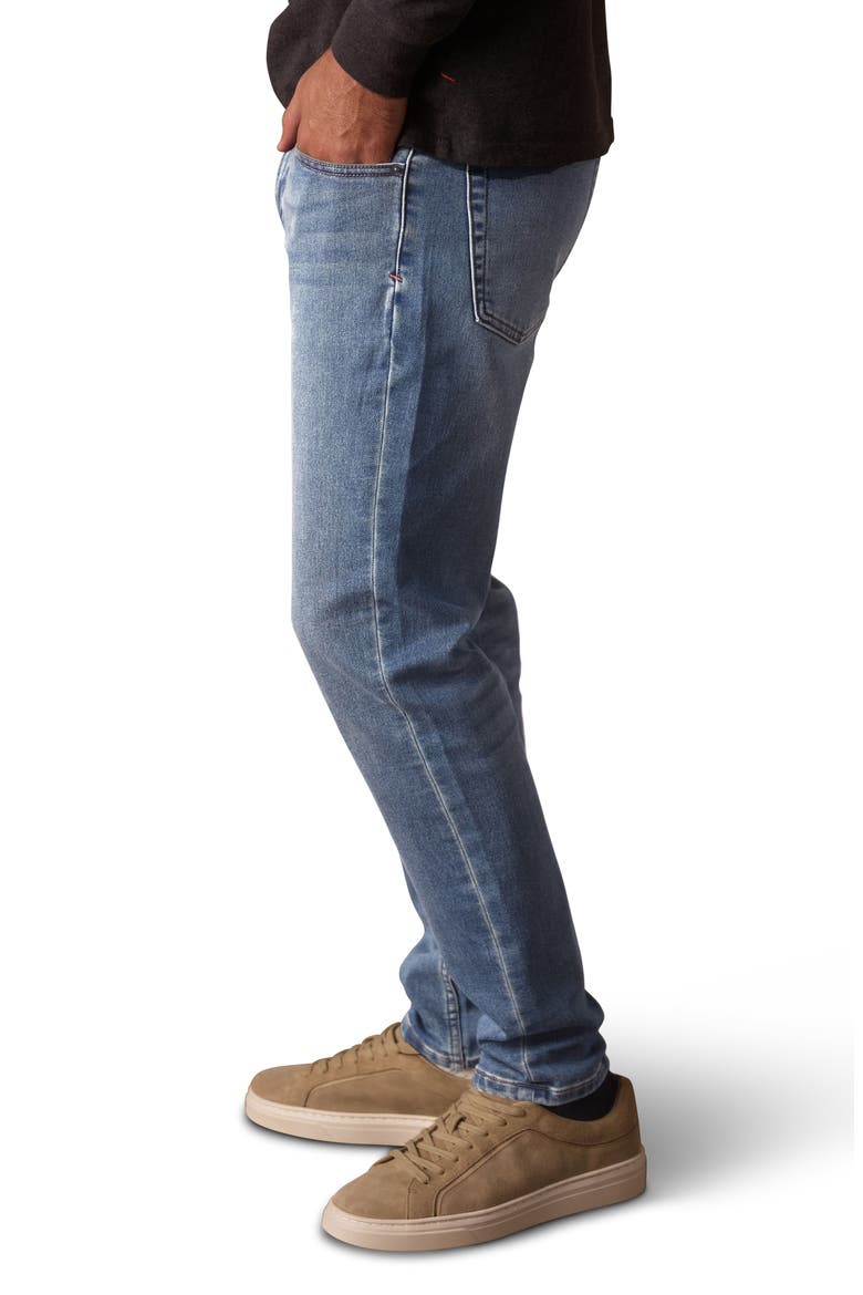 Comfort Terry Five-Pocket Jeans, Alternate, color, MEDIUM WASH
