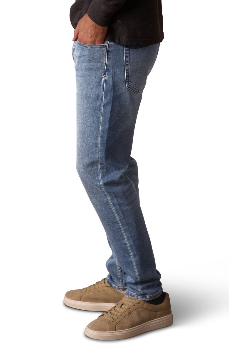 The Normal Brand Comfort Terry Five-Pocket Jeans, Alternate, color, Medium Wash