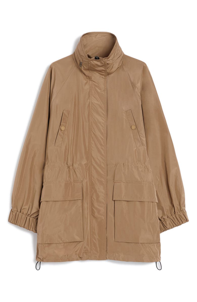 Weekend Max Mara Arley Taffeta Windbreaker Jacket, Alternate, color, Marron Glace