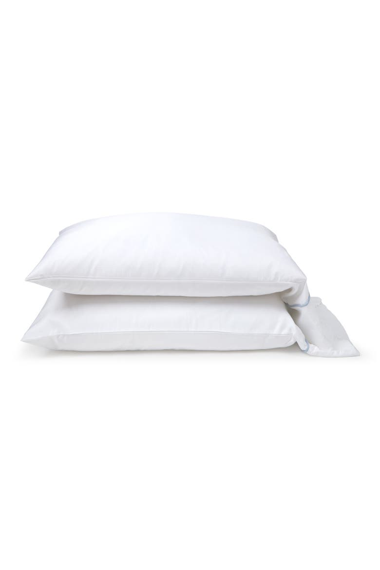 Sheena Set of 2 Sateen Pillowcases, Main, color, FRENCH BLUE