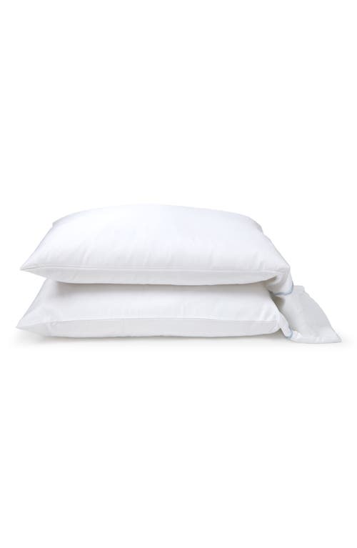 Pom Pom At Home Sheena Set Of 2 Sateen Pillowcases In French Blue