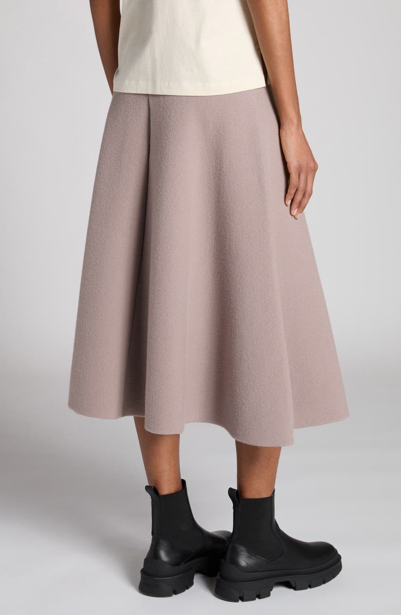 Moncler Wool Blend Midi Sweater Skirt, Alternate, color,