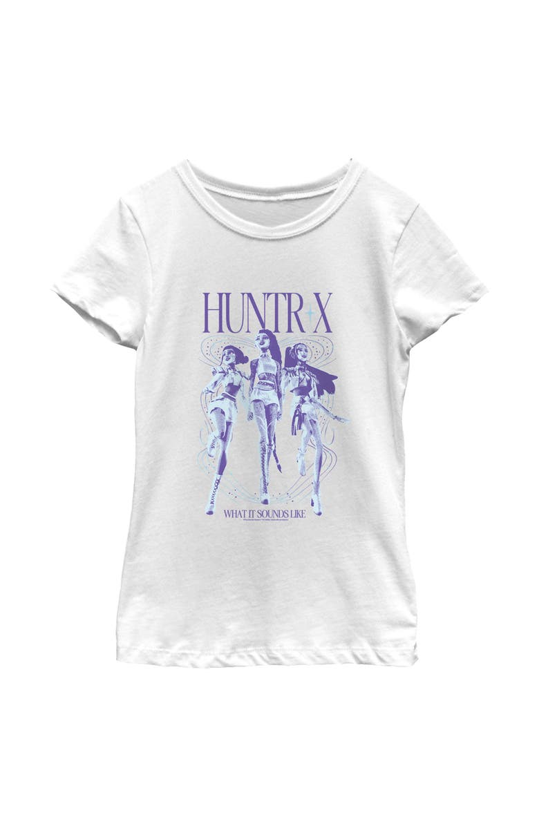 KPop Demon Hunters Girl's KPop Demon Hunters What It Sound Like  Graphic T-Shirt, Main, color, White