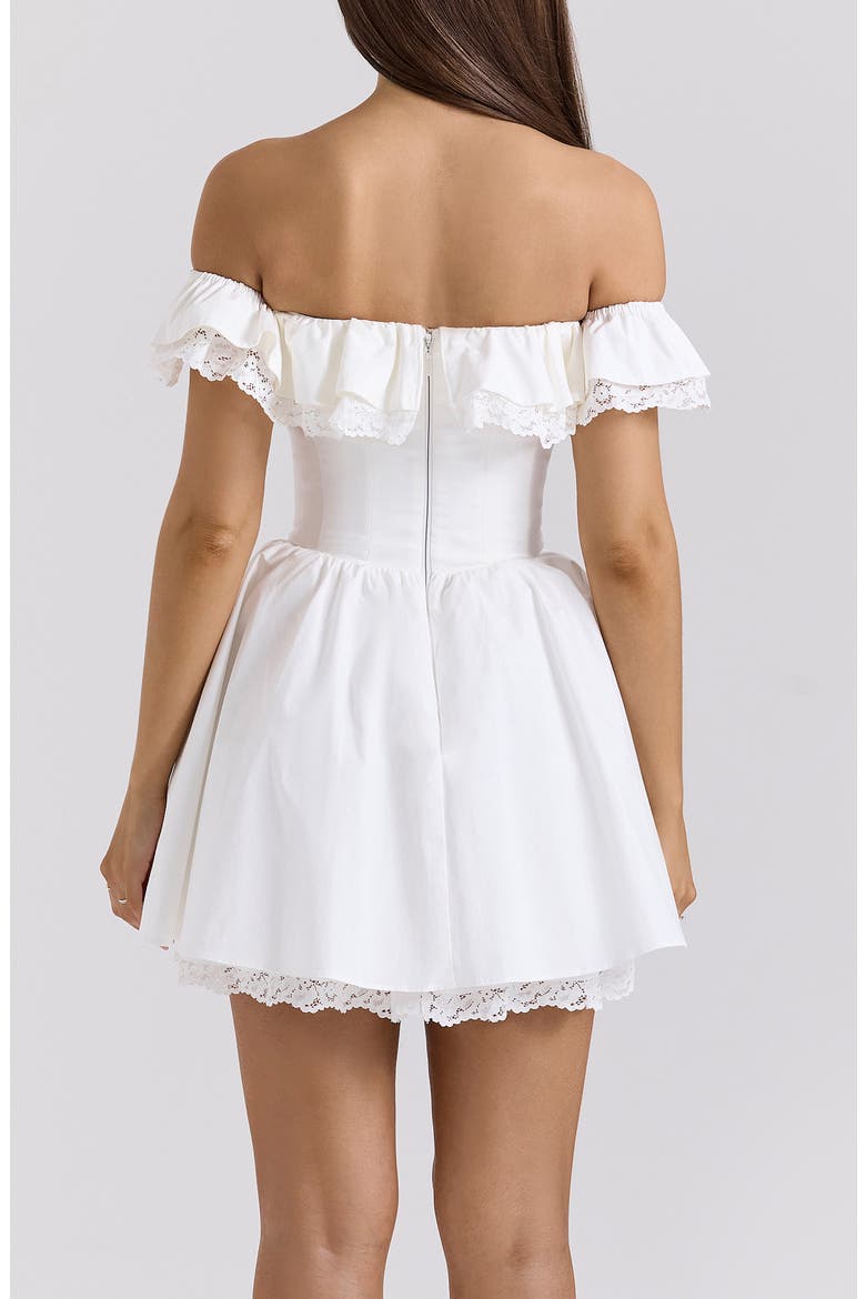 Jaide Off the Shoulder Minidress, Alternate, color, CLOUD DANCER