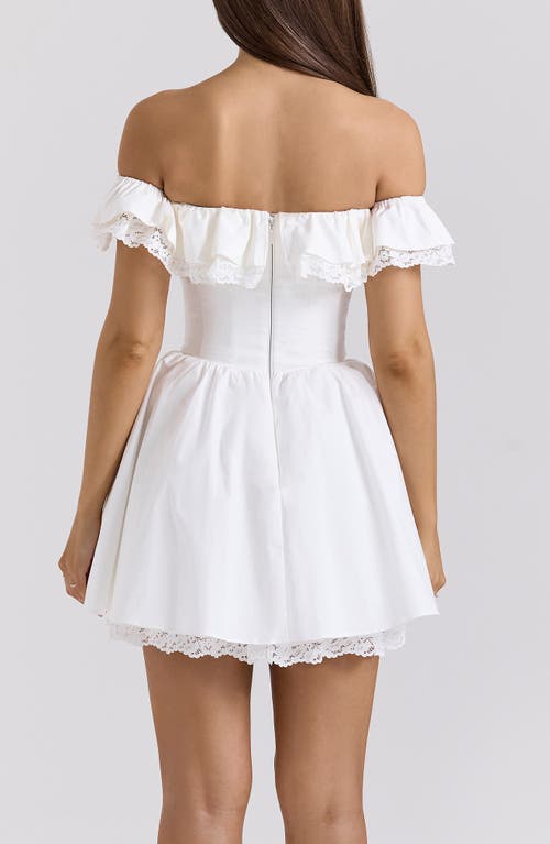 HOUSE OF CB HOUSE OF CB JAIDE OFF THE SHOULDER MINIDRESS 