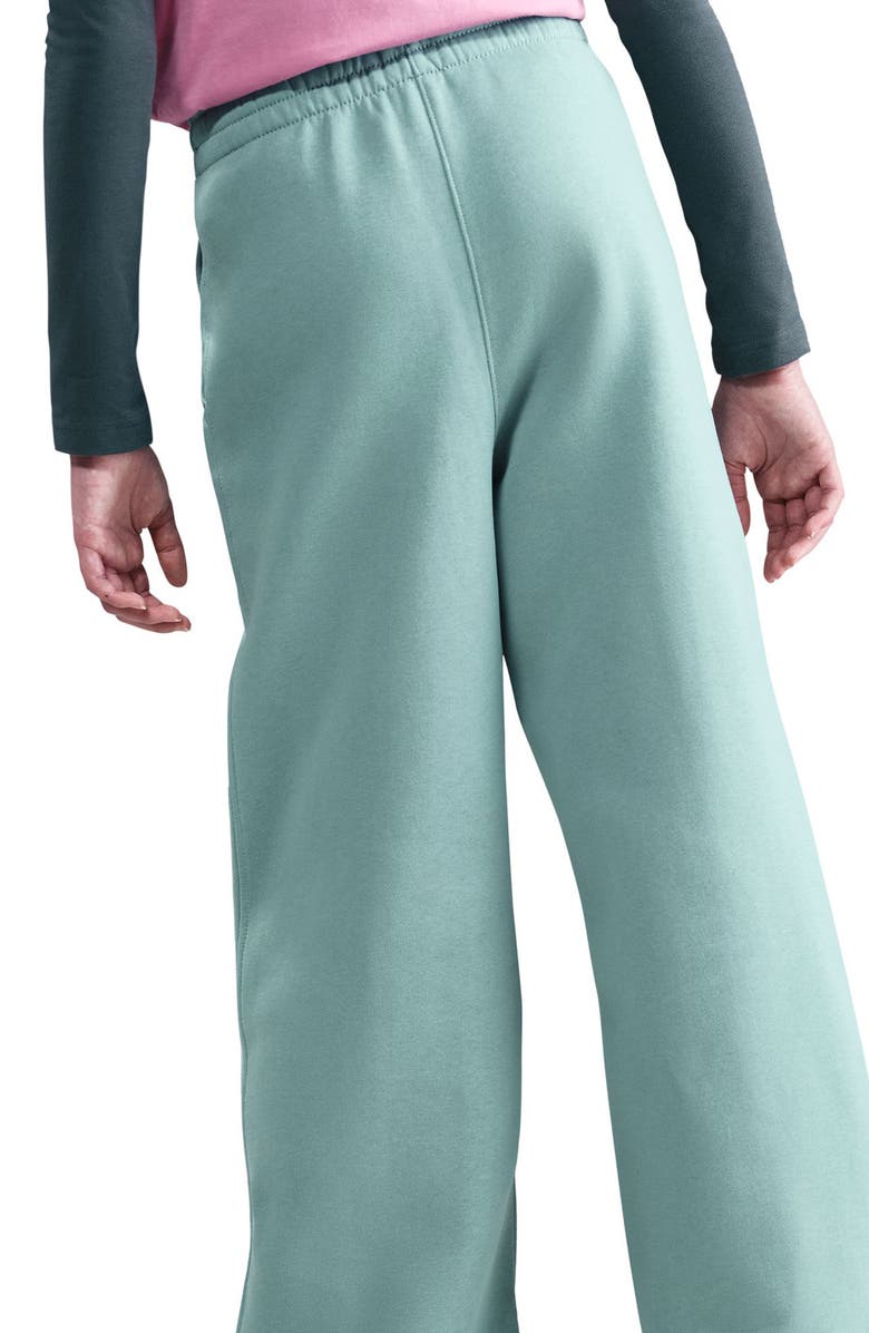 Nike Kids' Sportswear Club Fleece Wide Leg Sweatpants, Alternate, color, Cannon/ Cannon/ White