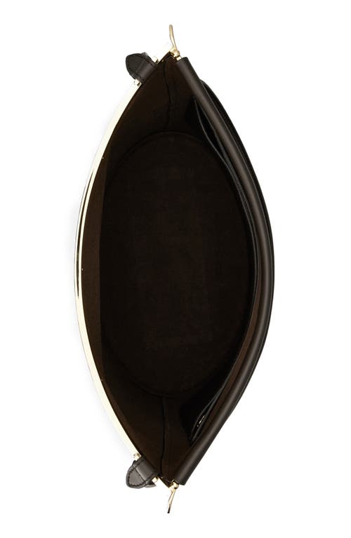 Tod's Frame Leather Shoulder Bag In Palissandro