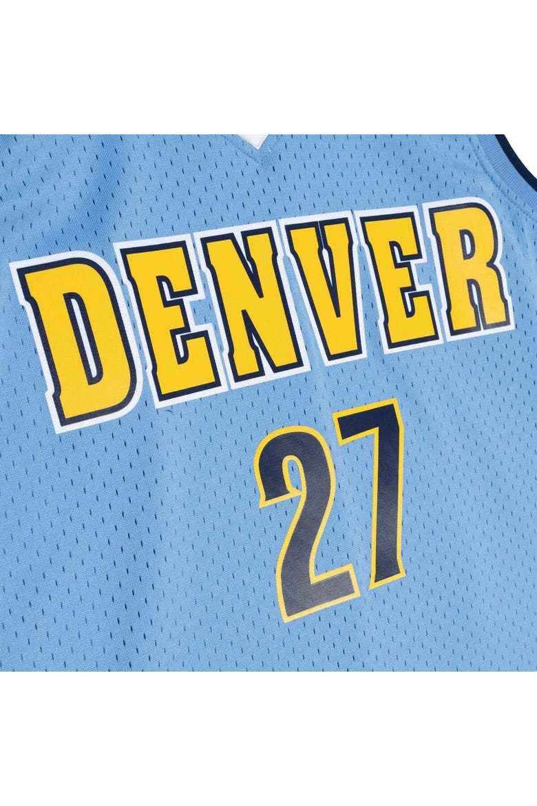 Men's Mitchell & Ness Jamal Murray Powder Blue Denver Nuggets 2016/17 Throwback Swingman Jersey, Alternate, color, Powder Blue