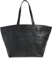 Alexander Wang Punch Logo Crinkled Leather Tote