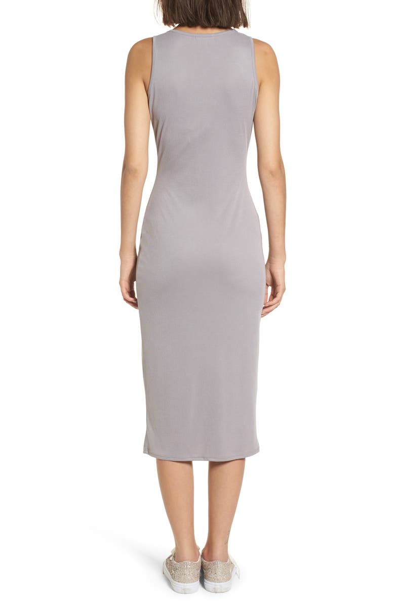 BP. Snap Front Midi Dress, Alternate, color, 