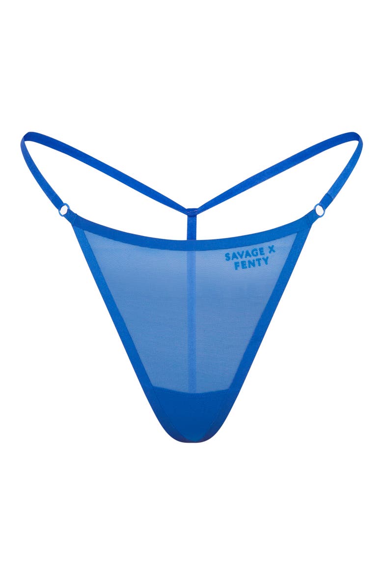 Sheer X G-String, Alternate, color, BLUE EUPHORIA