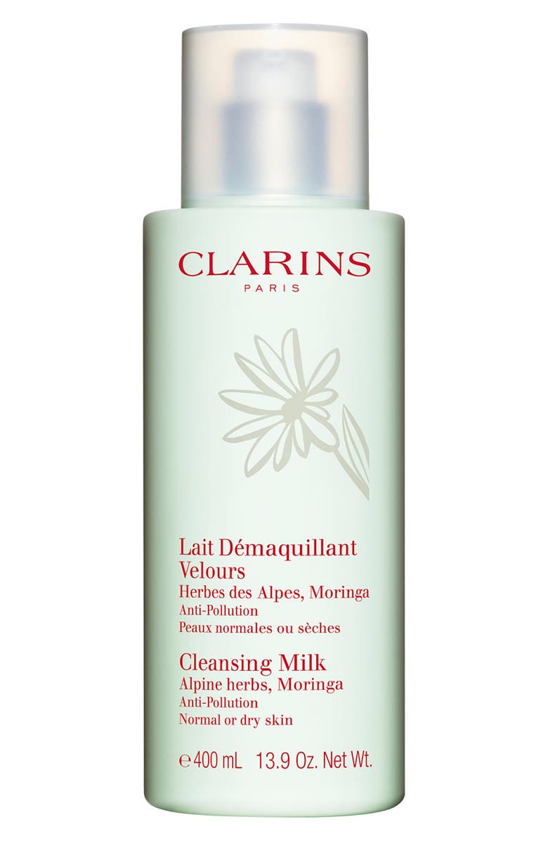Clarins Jumbo Size Cleansing Milk with Alpine Herbs & Moringa, Main, color, 