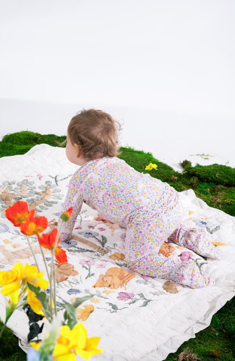 Magnetic Me Bunny Blossom Magnetic Convertible Footie, Alternate, color, Bunny