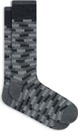 Bugatchi Geo Pattern Mercerized Cotton Blend Dress Socks