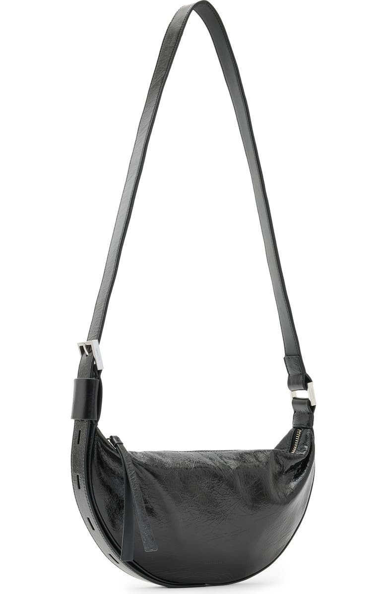 AllSaints Half Moon Crossbody Bag, Alternate, color,
