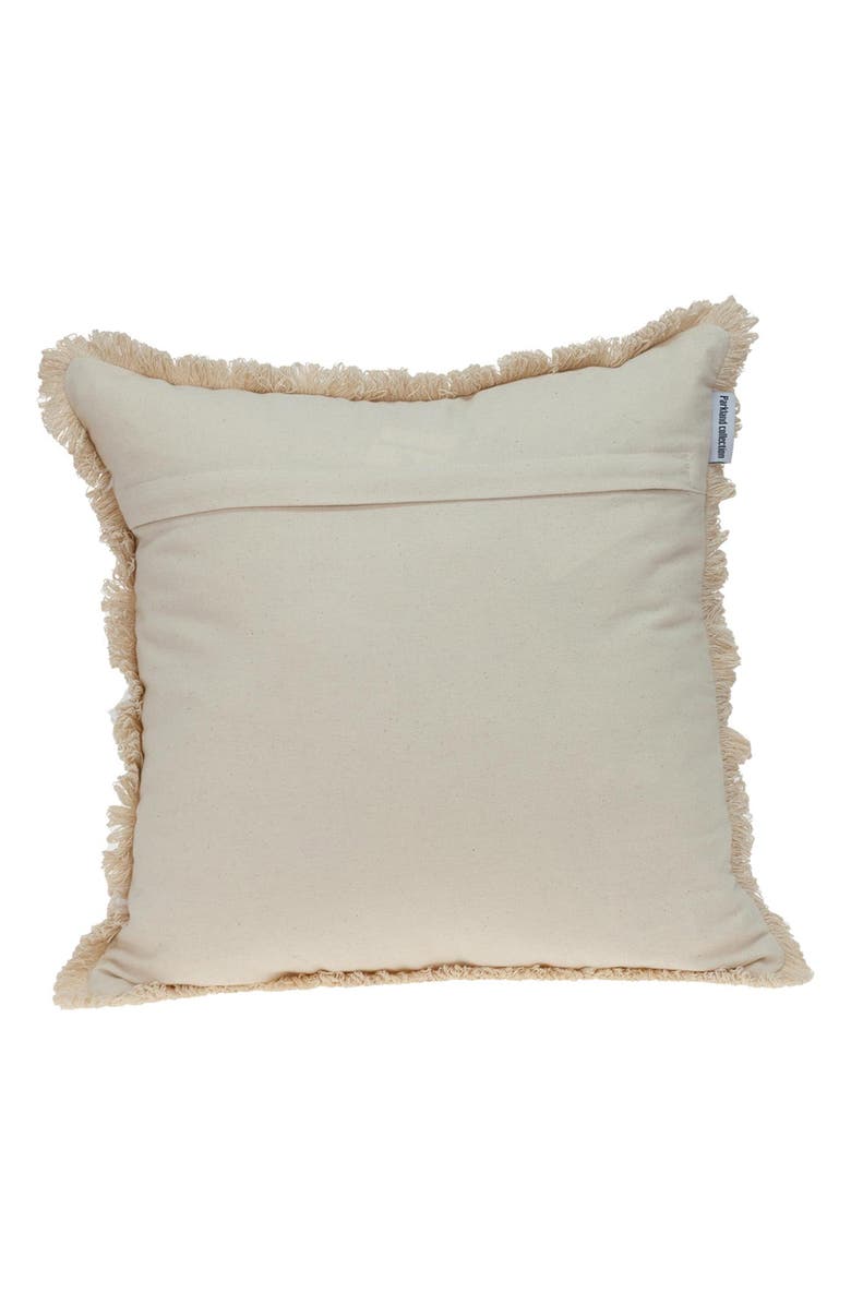 PARKLAND COLLECTION Geometric Square Throw Pillow, Alternate, color, Beige