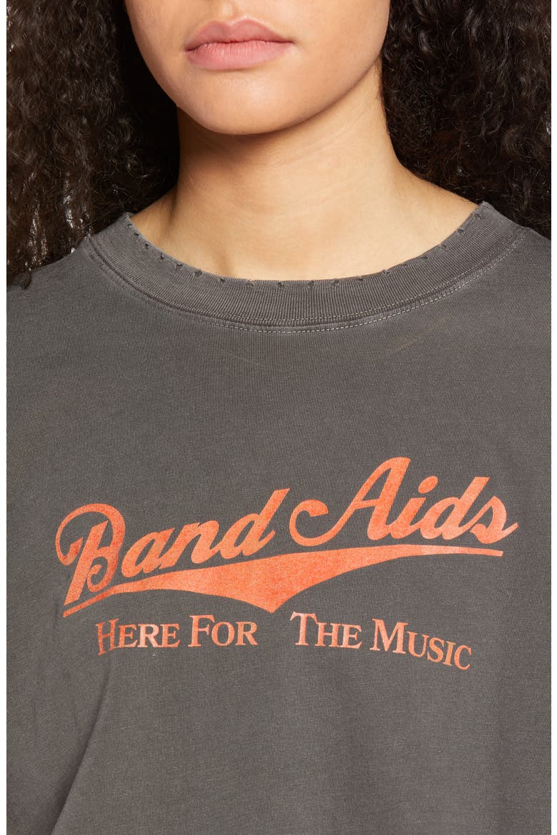 Band Aids Graphic Tee, Alternate, color, BLACK
